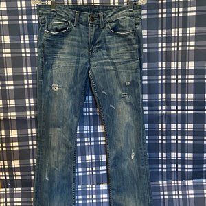 William Bast Mid Rise Distressed Jeans